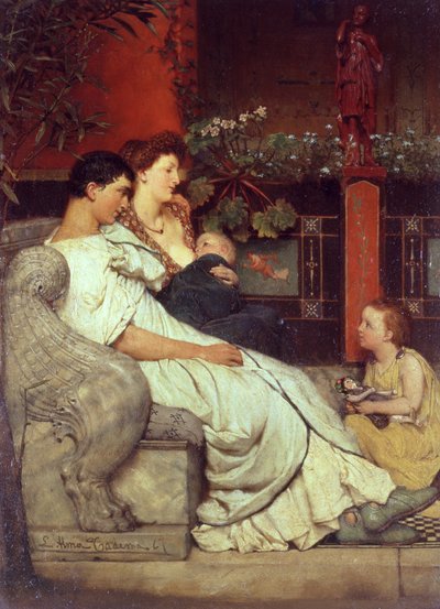 En romersk familj, 1867 av Lawrence Alma Tadema